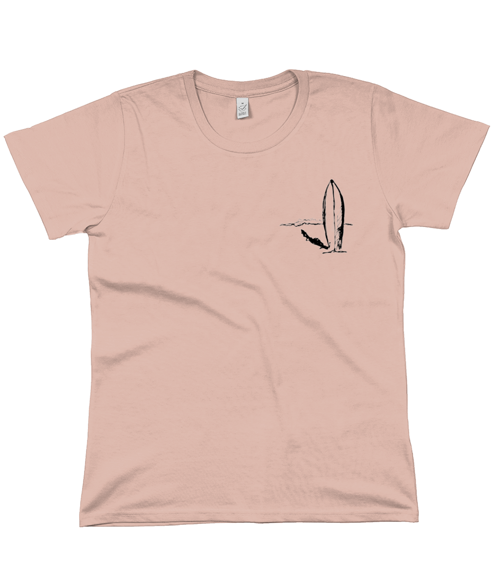 Indigo Jo surf sketch women's  t-shirt