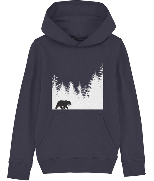 Indigo Jo forest bear kids hoodie