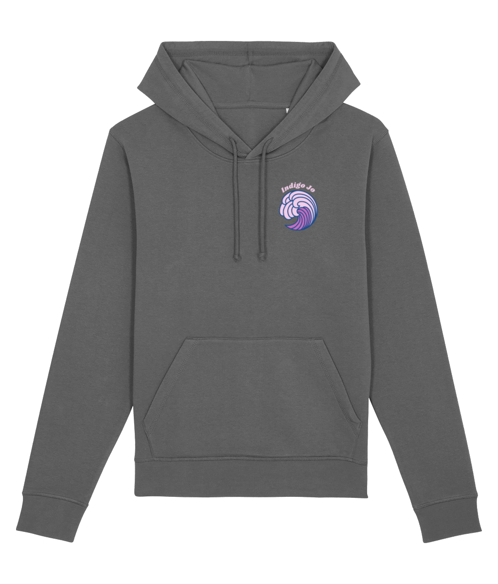 Indigo Jo purple wave women's hoodie