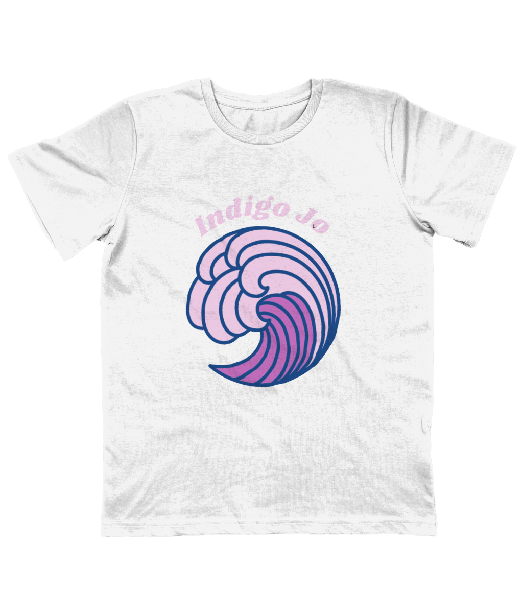 Indigo Jo purple wave kids  t-shirt