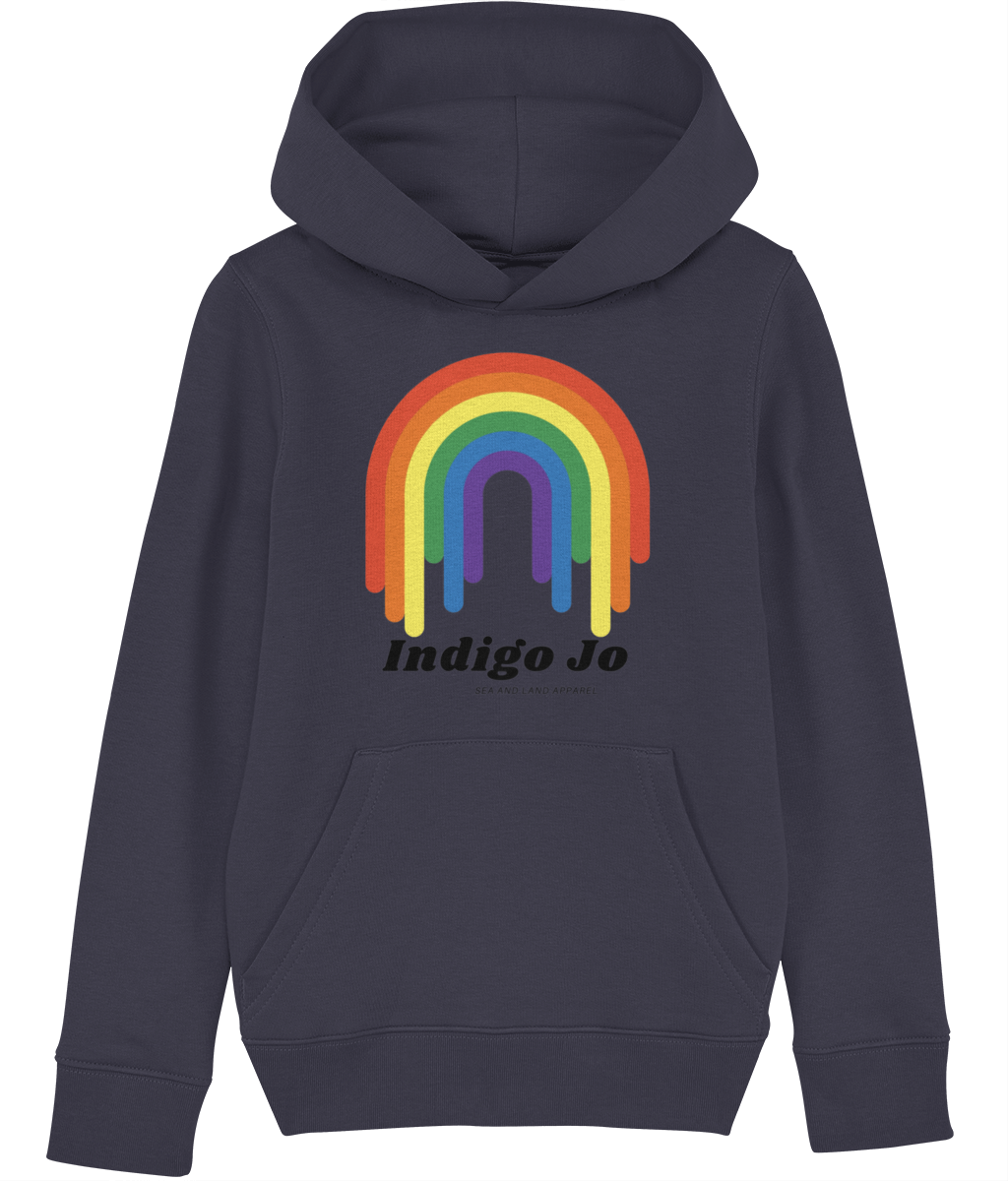 Indigo Jo rainbow kids hoodie