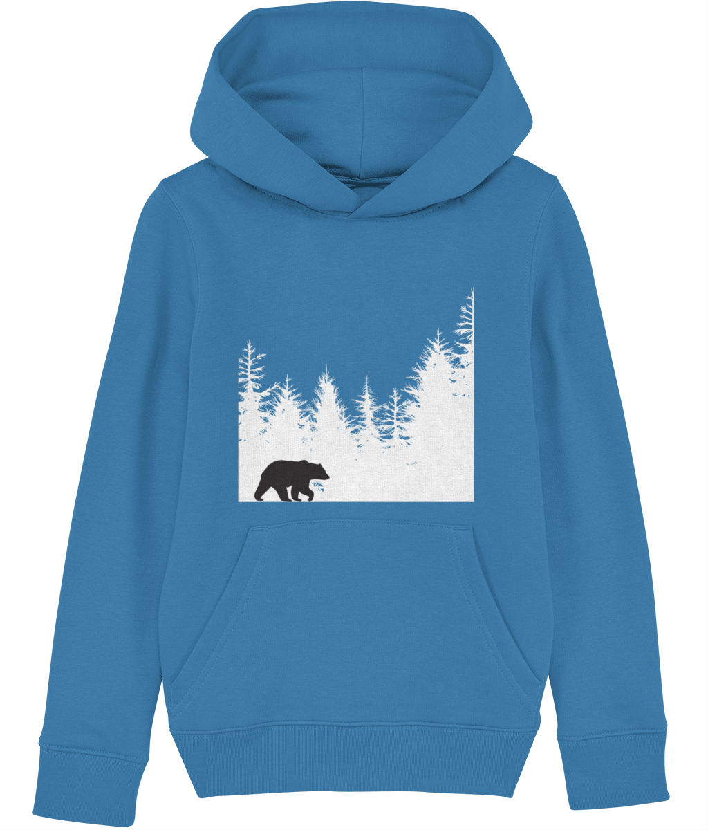 Indigo Jo forest bear kids hoodie