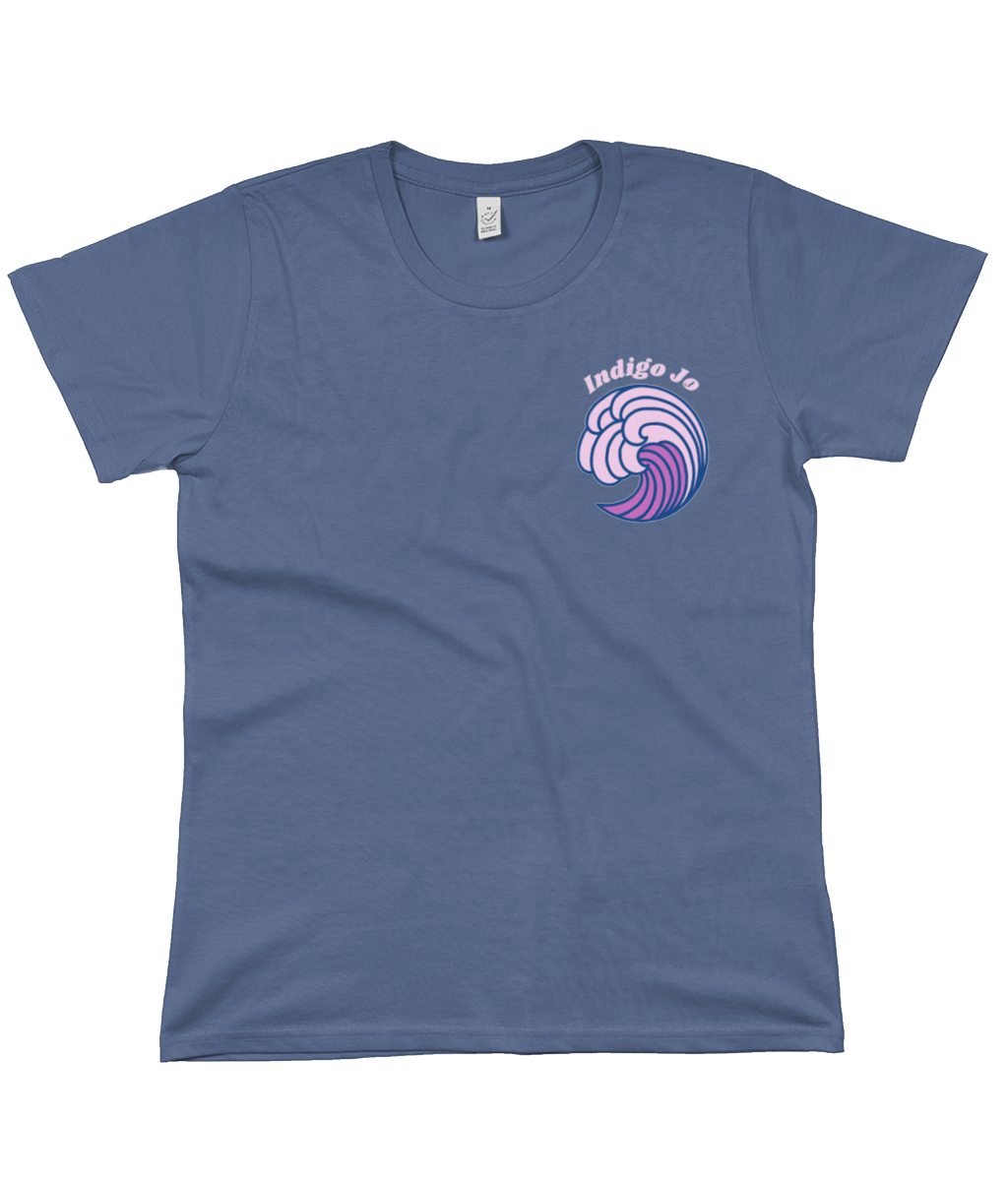 Indigo Jo purple wave women's  t-shirt