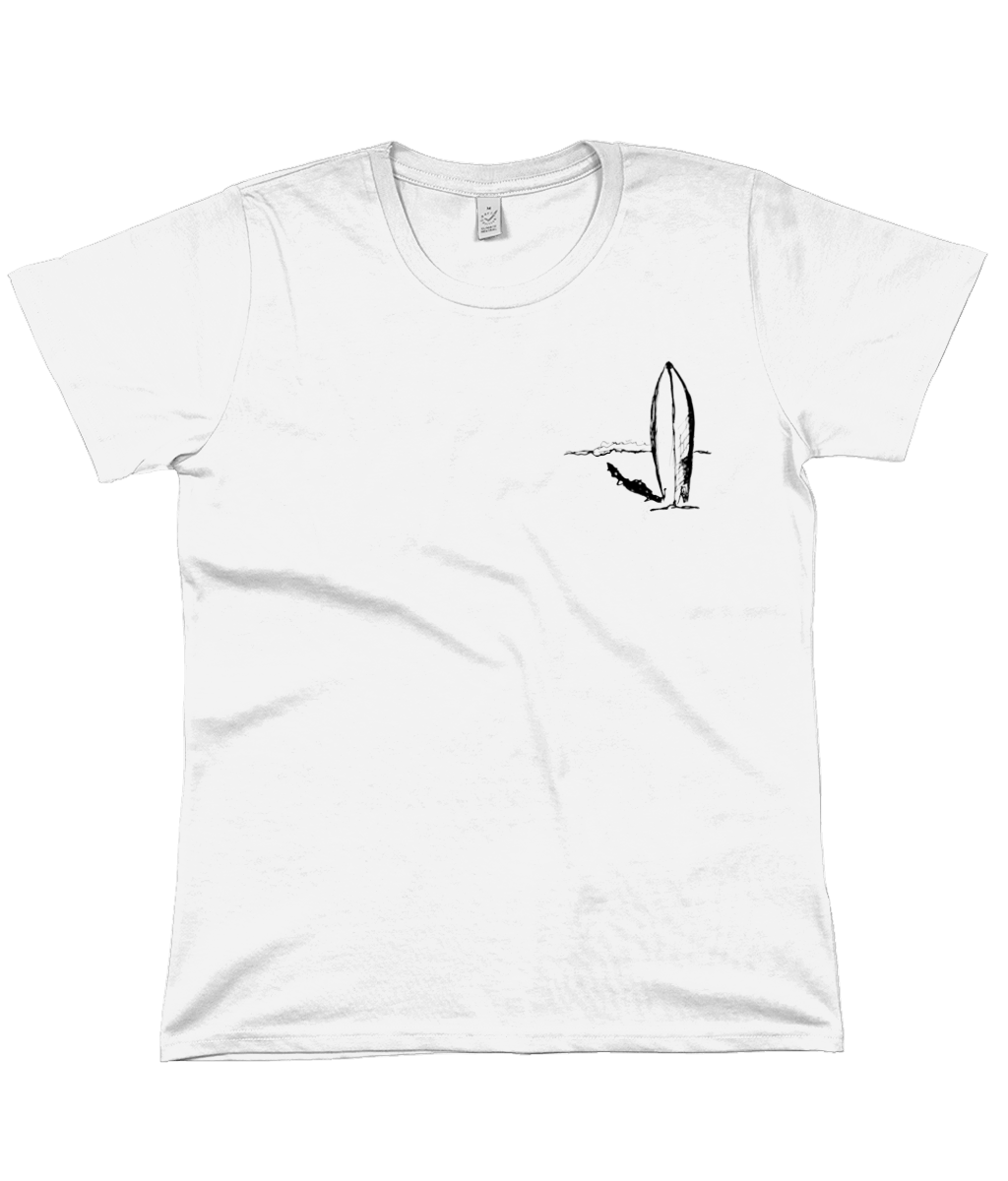 Indigo Jo surf sketch women's  t-shirt