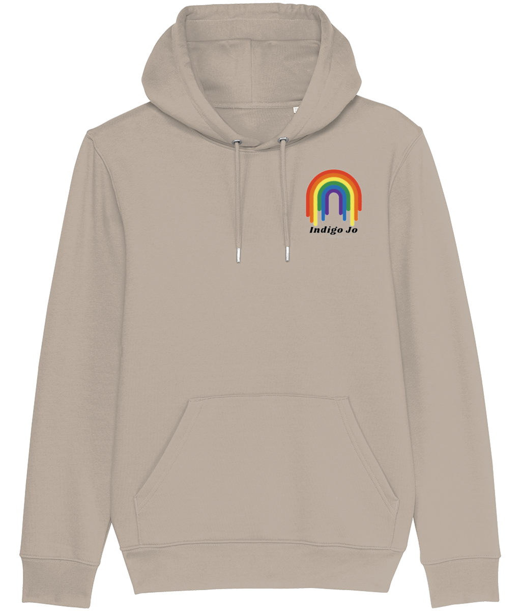 Indigo Jo rainbow mens hoodie