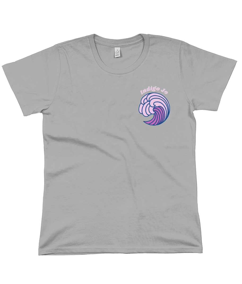 Indigo Jo purple wave women's  t-shirt