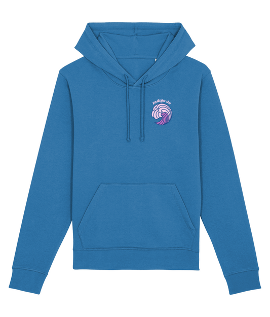 Indigo Jo purple wave women's hoodie