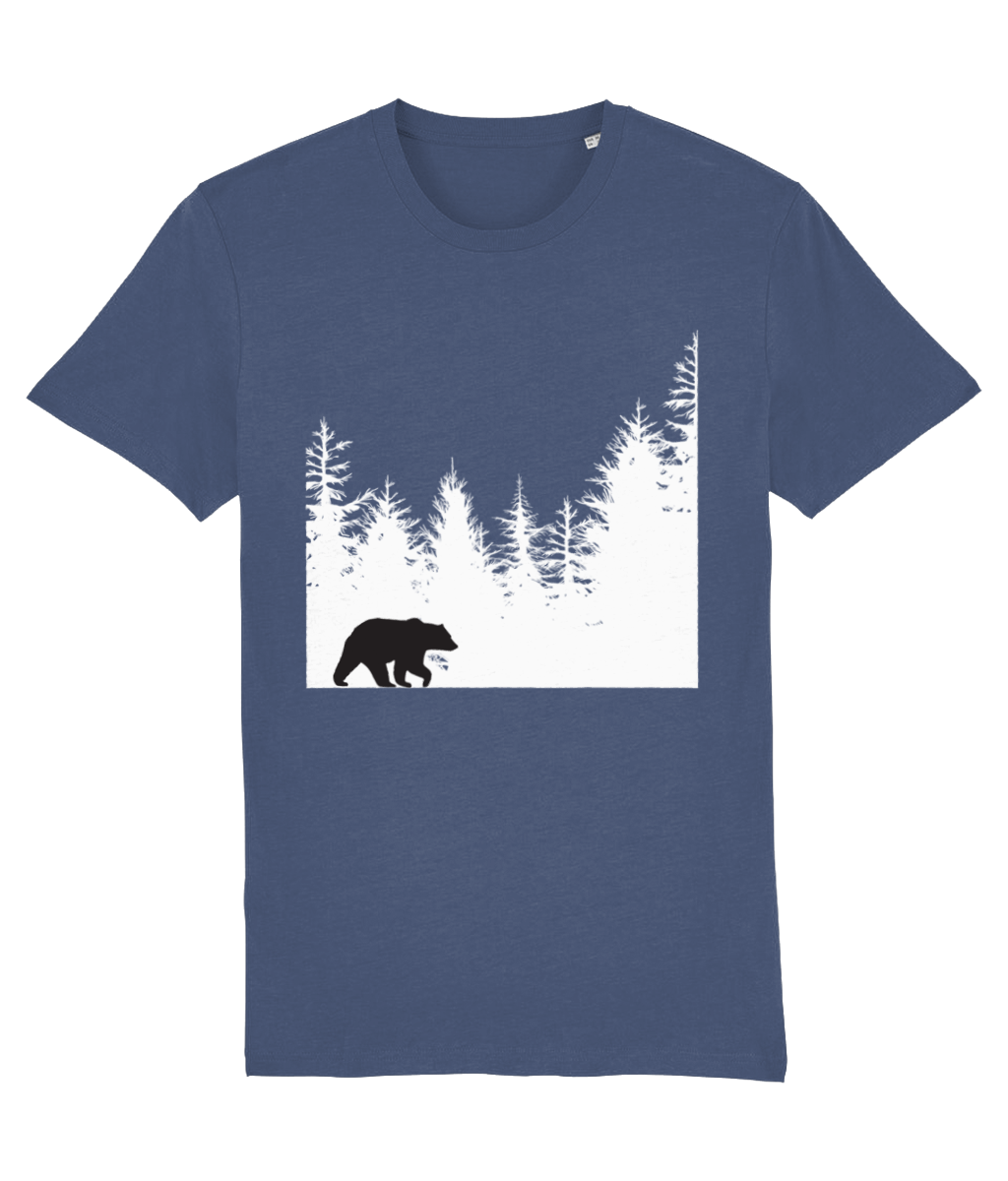 Indigo Jo forest bear mens t-shirt