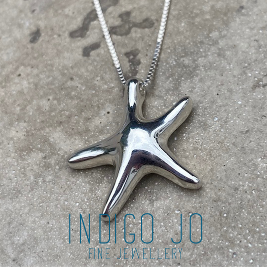 Sterling Silver Starfish Pendant Jewellery