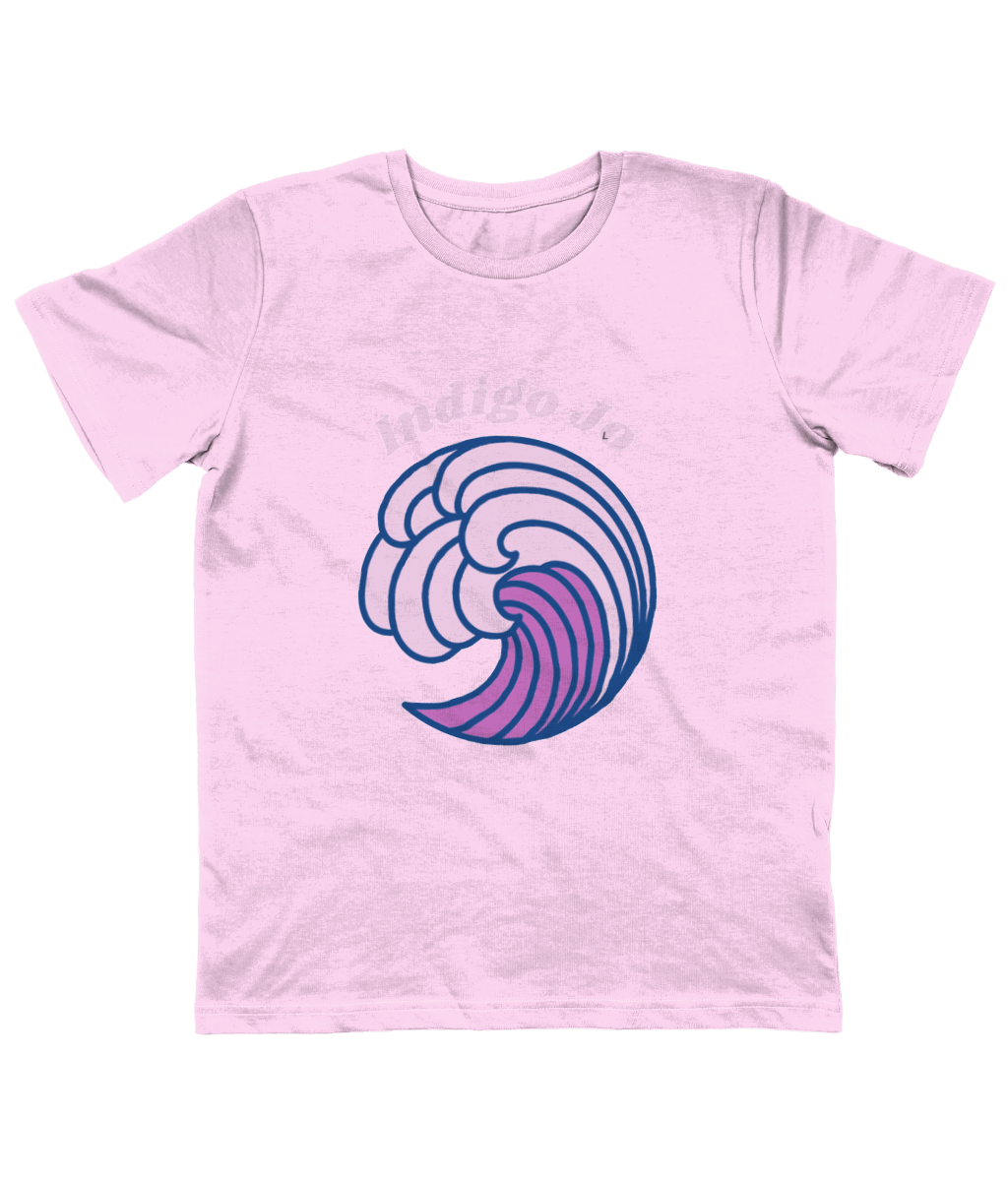 Indigo Jo purple wave kids  t-shirt