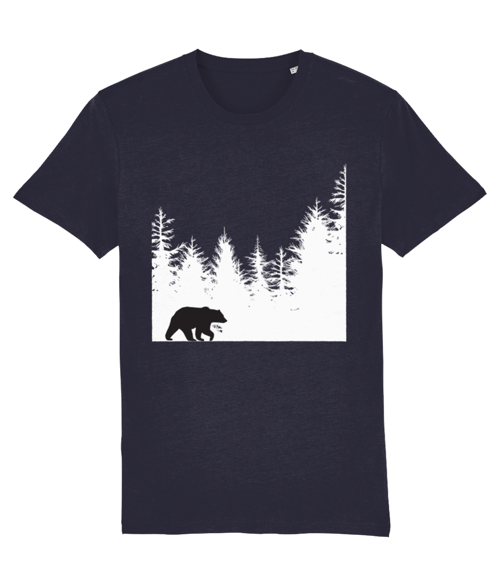 Indigo Jo forest bear mens t-shirt