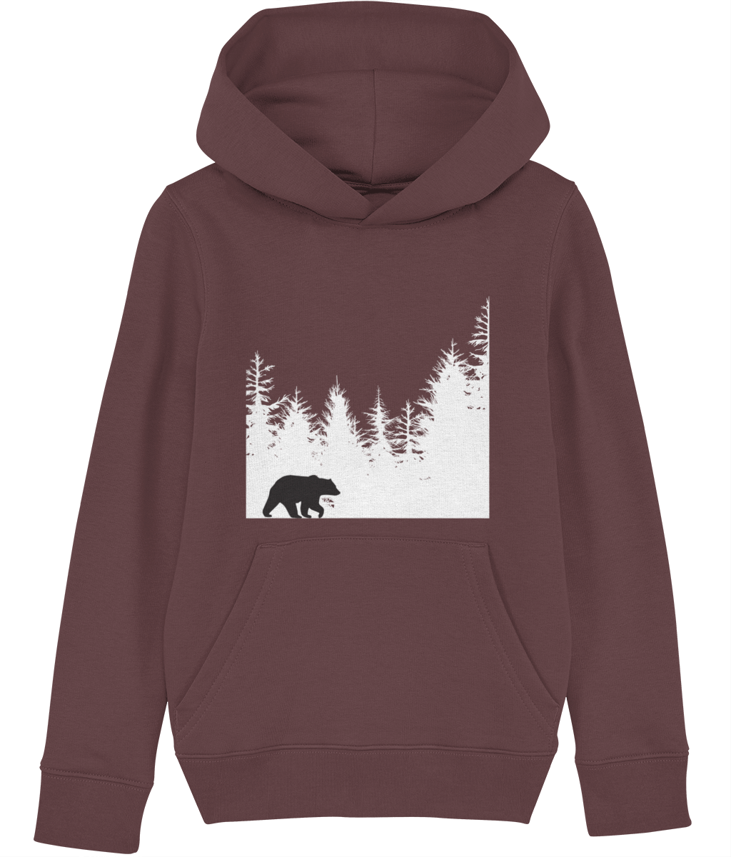 Indigo Jo forest bear kids hoodie