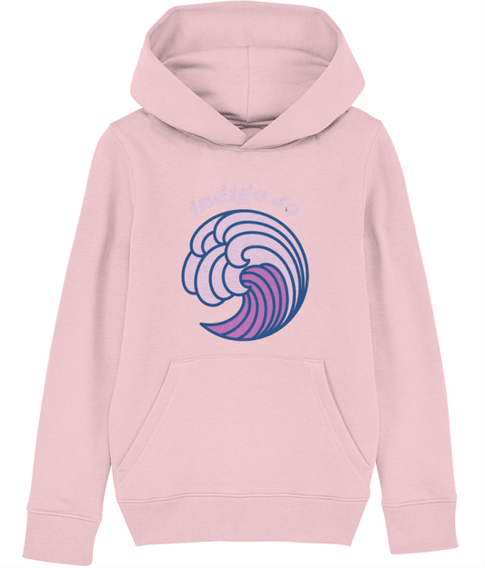 Indigo Jo purple wave kids hoodie