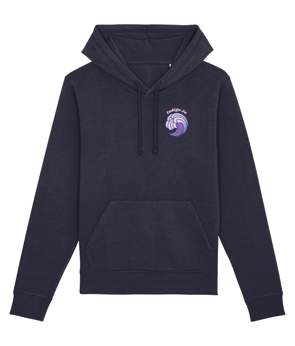 Indigo Jo purple wave women's hoodie