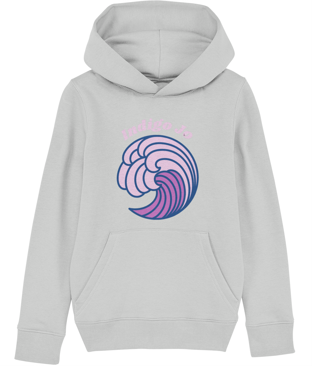 Indigo Jo purple wave kids hoodie