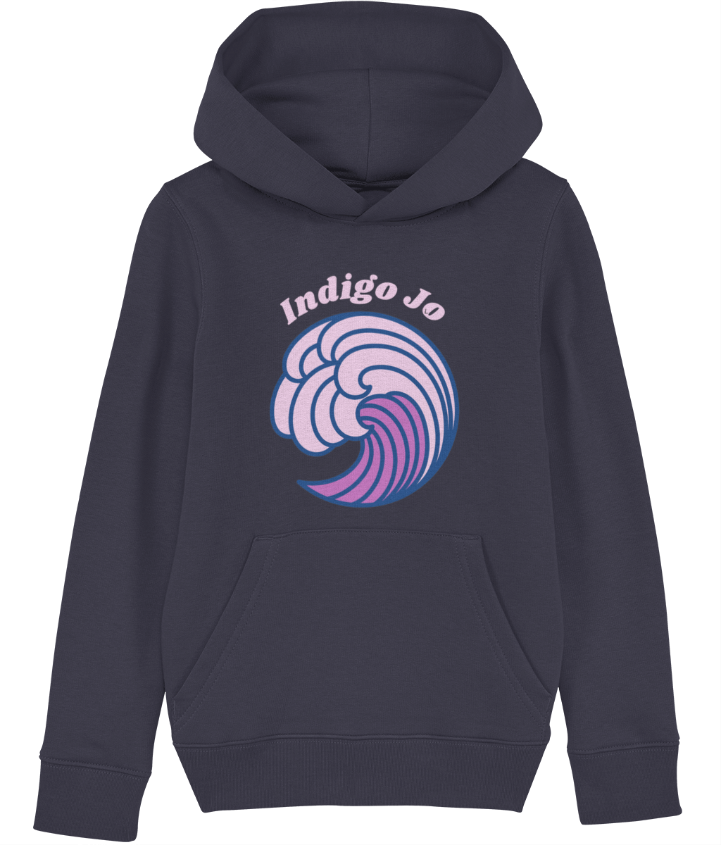 Indigo Jo purple wave kids hoodie