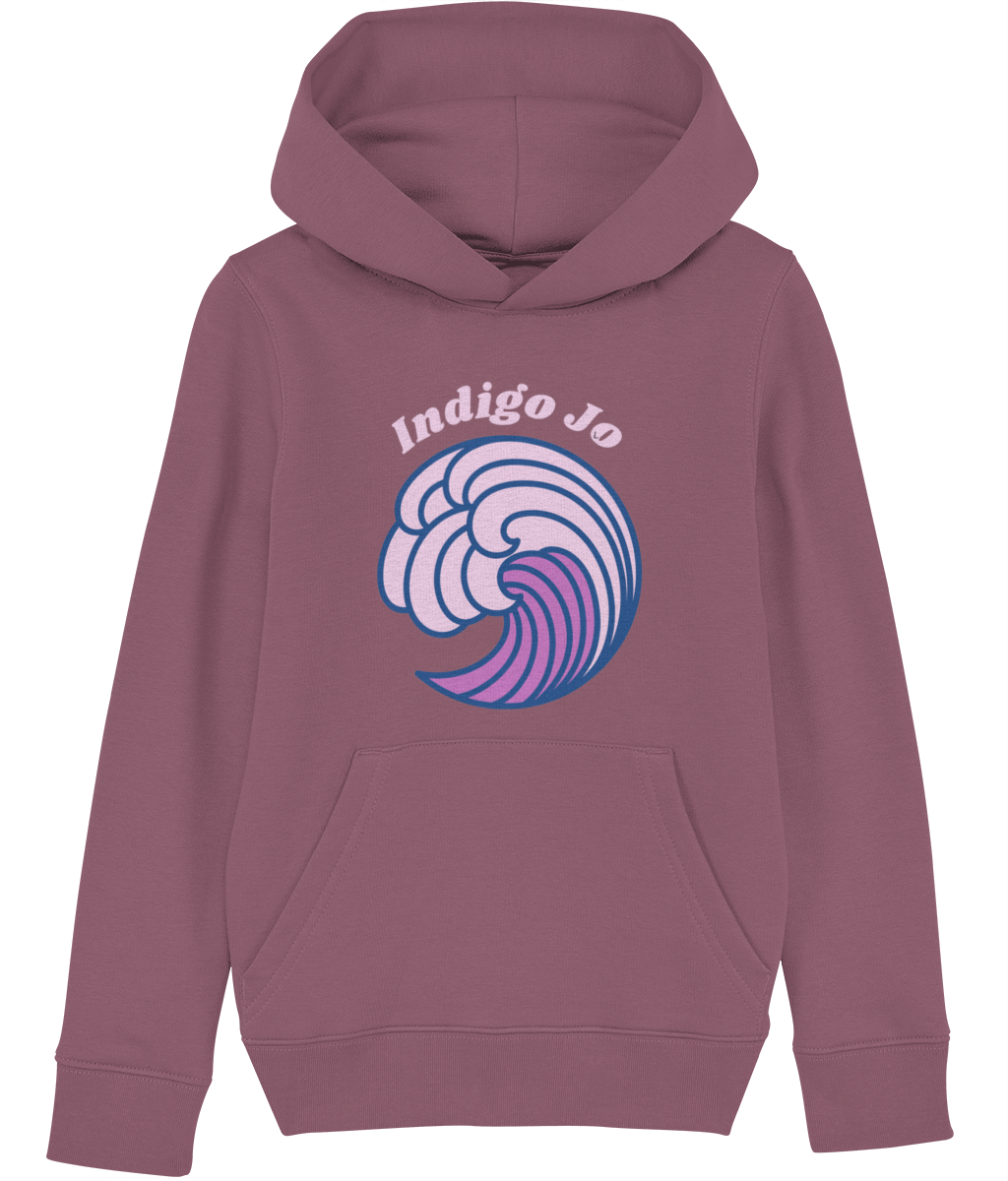 Indigo Jo purple wave kids hoodie