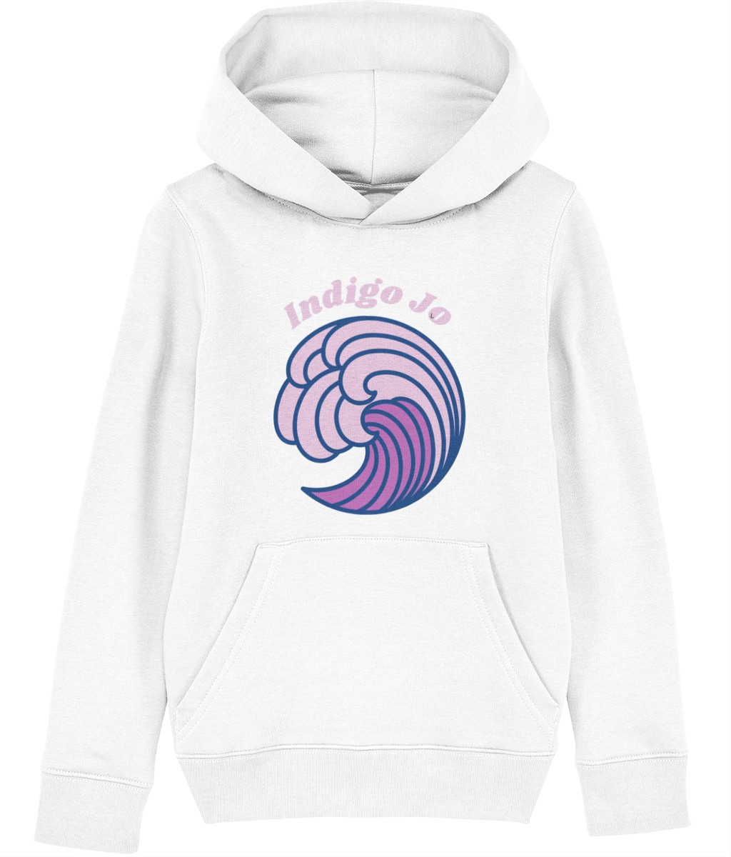 Indigo Jo purple wave kids hoodie